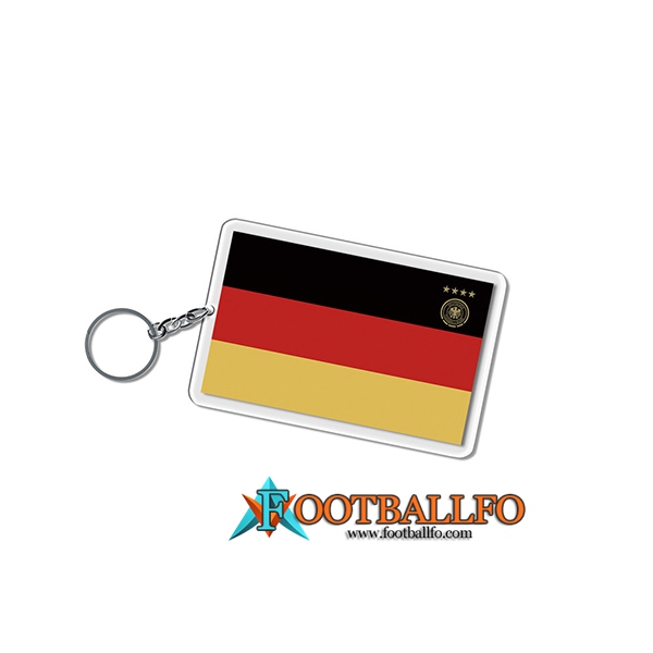 Nueva Titular de la clave Carré Copa Del Mundo 2022 Alemania Negro/Rojo/Amarillo