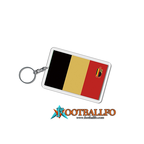 Nueva Titular de la clave Carré Copa Del Mundo 2022 Bélgica Negro/Amarillo/Rojo