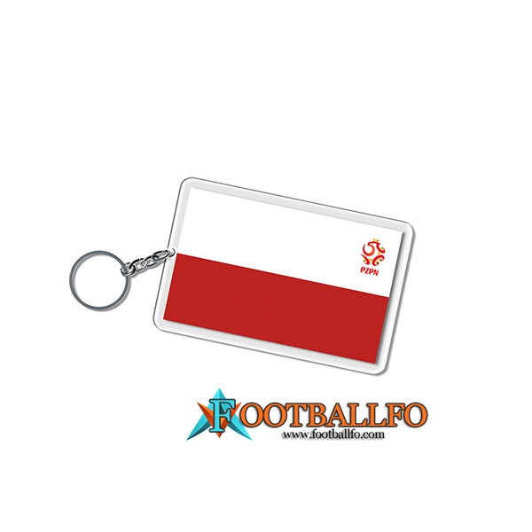 Nueva Titular de la clave Carré Copa Del Mundo 2022 Polonia Blanco/Rojo