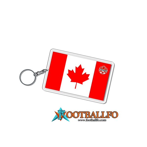 Nueva Titular de la clave Carré Copa Del Mundo 2022 Canada Blanco/Rojo