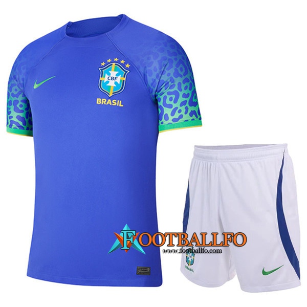 Camisetas De Futbol Brasil Ninos Segunda Copa Del Mundo 2022