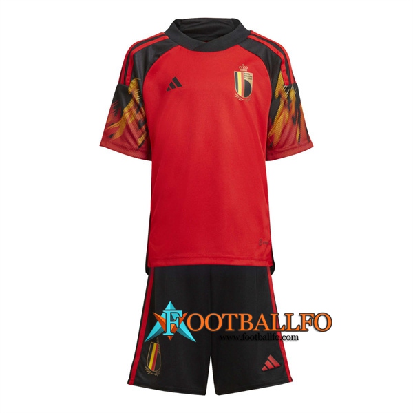 Camisetas De Futbol Bélgica Ninos Primera Copa Del Mundo 2022