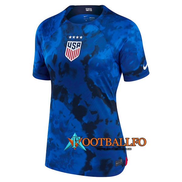 Camisetas De Futbol Estados Unidos Mujer Segunda Copa Del Mundo 2022