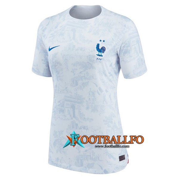 Camisetas De Futbol Francia Mujer Segunda Copa Del Mundo 2022