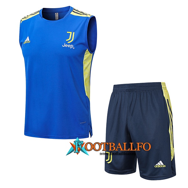 Camiseta Entrenamiento sin mangas + Cortos Juventus Azul 2022/2023