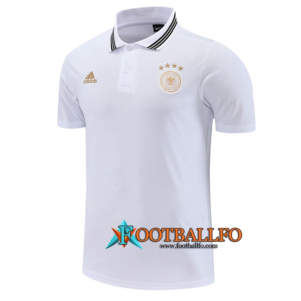 Camiseta Polo Alemania Blanco 2022/2023