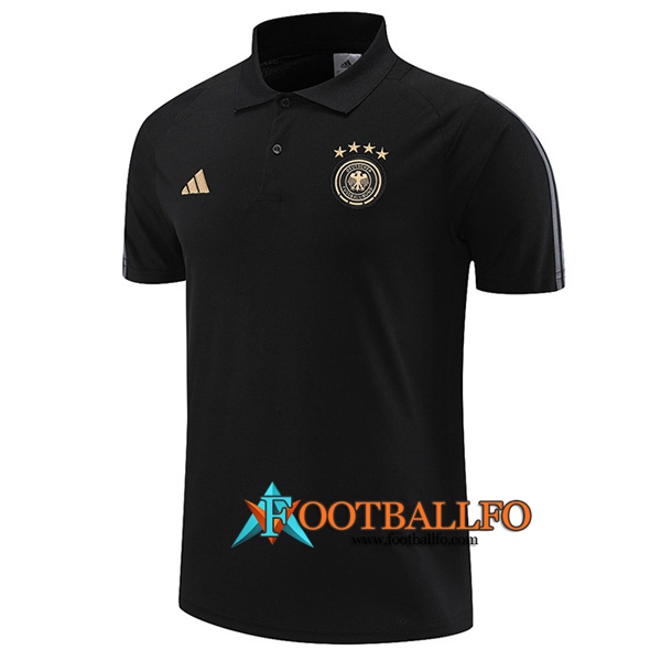 Camiseta Polo Alemania Negro 2022/2023