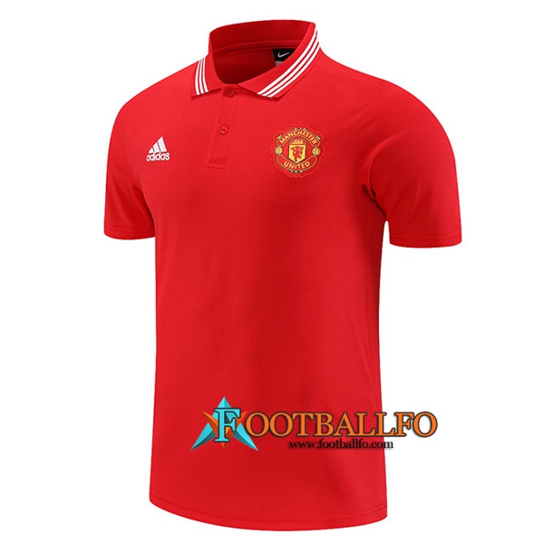 Camiseta Polo Manchester United Rojo 2022/2023