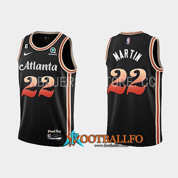 Camisetas Atlanta Hawks (MARTIN #22) 2022/23 Negro