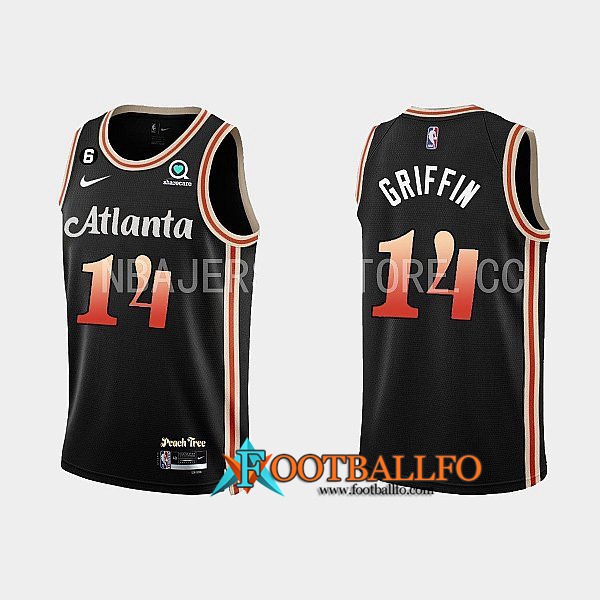 Camisetas Atlanta Hawks (GRIFFIN #14) 2022/23 Negro