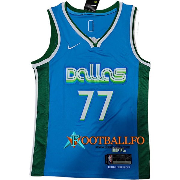 Camisetas Dallas Mavericks (DONČIĆ #77) 2022/23 Azul