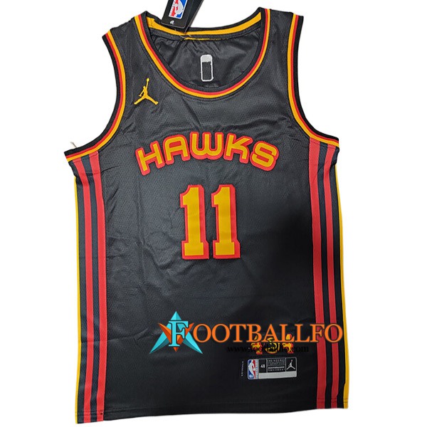 Camisetas Atlanta Hawks (YOUNG #11) 2022/23 Negro