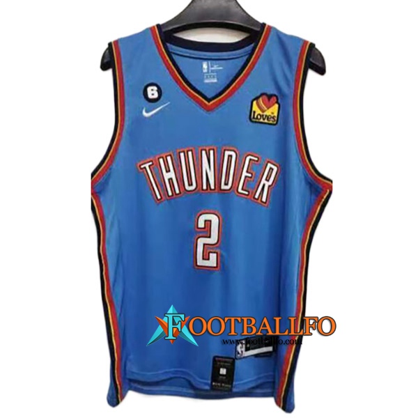 Camisetas Oklahoma City Thunder (GILGEOUS-ALEXANDER #2) 2022/23 Rojo