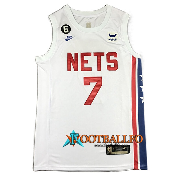 Camisetas Brooklyn Nets (DURANT #7) 2022/23 Blanco