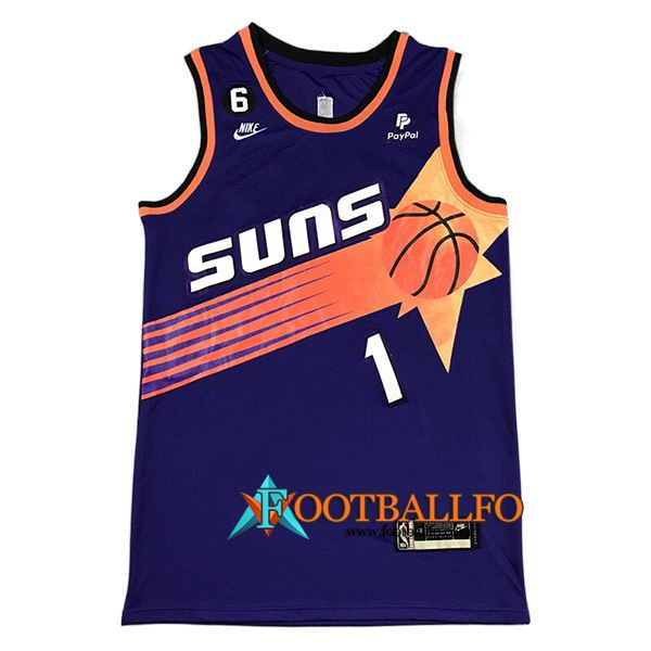 Camisetas Phoenix Suns (BOOKER #1) 2022/23 Violeta