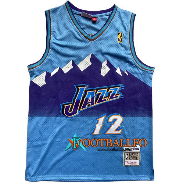 Camisetas Utah Jazz (STOCKTON #12) 2022/23 Azul Claro