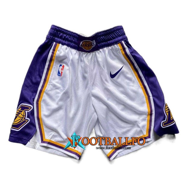 Cortos NBA Los Angeles Lakers Blanco/Violeta