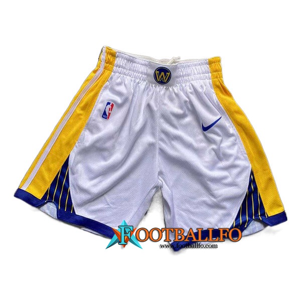 Cortos NBA Golden State Warriors Blanco/Amarillo