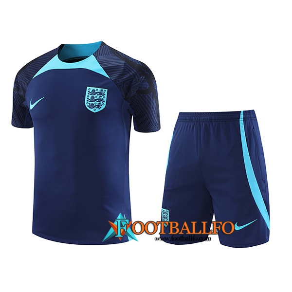 Camiseta Entrenamiento + Cortos Inglaterra Azul marino 2022/2023