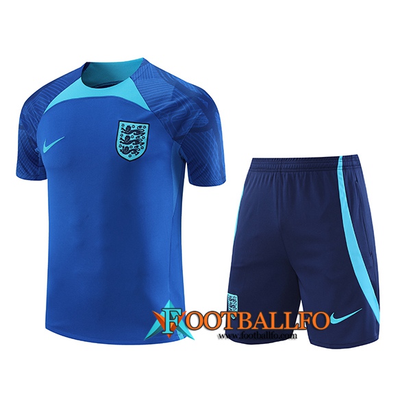 Camiseta Entrenamiento + Cortos Inglaterra Azul 2022/2023
