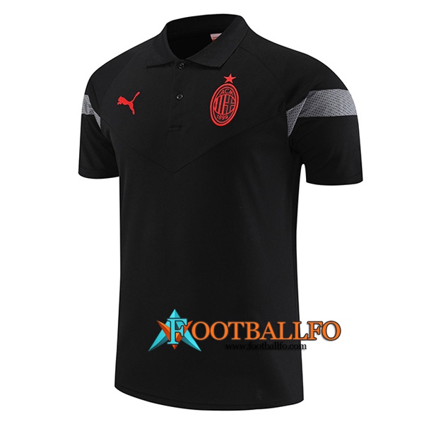 Camiseta Polo AC Milan Negro 2022/2023 -02