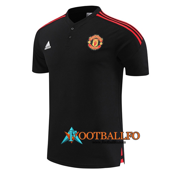 Camiseta Polo Manchester United Negro 2022/2023