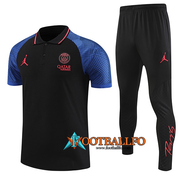 Camiseta Polo PSG Negro 2022/2023
