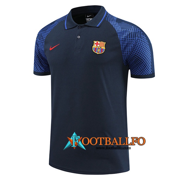 Camiseta Polo FC Barcelona Azul marino 2022/2023