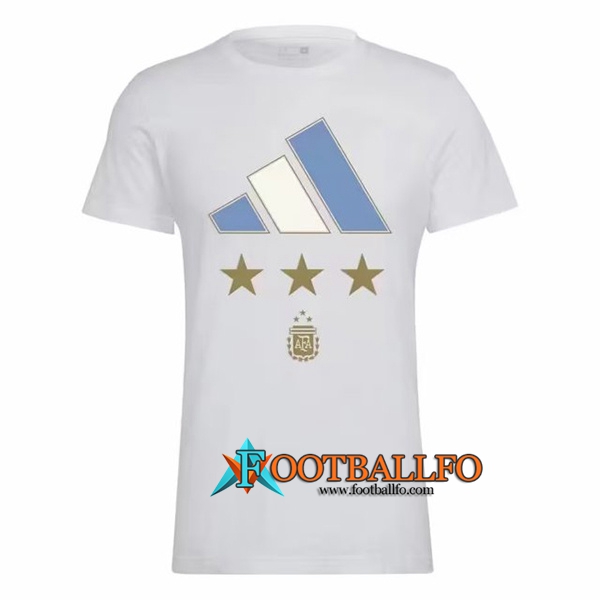 Camiseta Entrenamiento Argentina 3 Stars Blanco 2022/2023