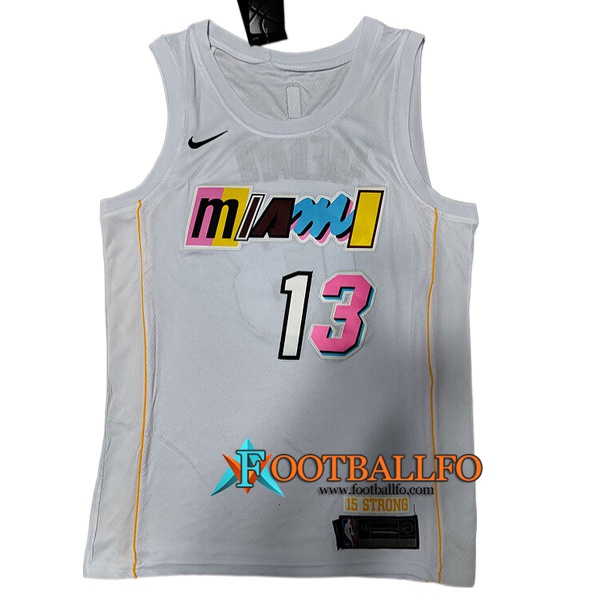 Camisetas Miami Heat (ADEBAYO #13) 2022/23 Blanco