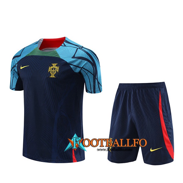 Camiseta Entrenamiento + Cortos Portugal Azul marino 2022/2023