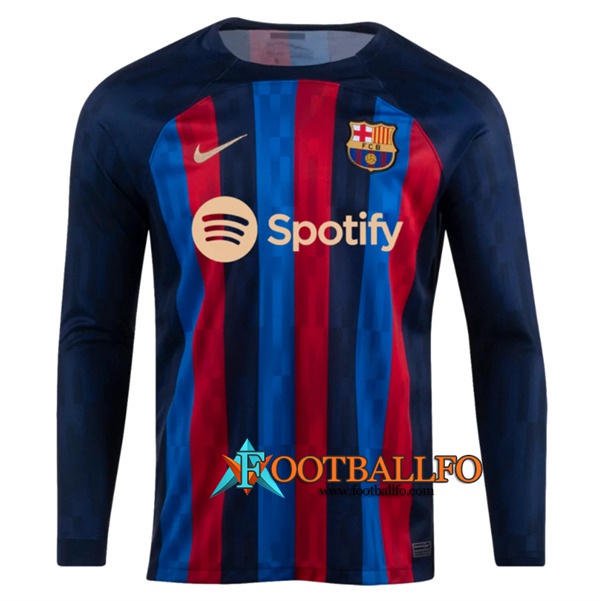 Nueva Camisetas De Futbol FC Barcelona Primera Manga Larga 2022/2023