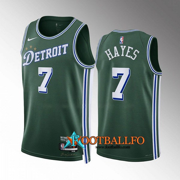 Camisetas Detroit Pistons (HAYES #7) 2022/23 Verde