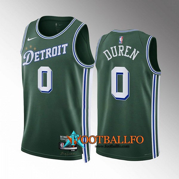 Camisetas Detroit Pistons (DUREN #0) 2022/23 Verde