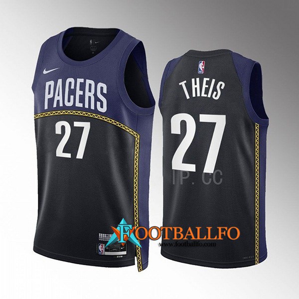 Camisetas Indiana Pacers (THEIS #27) 2022/23 Negro/Azul