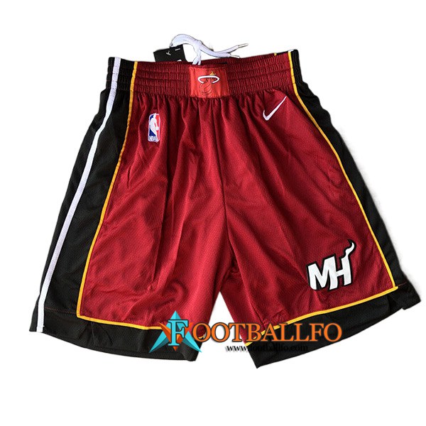 Shorts NBA Miami Heat Rojo
