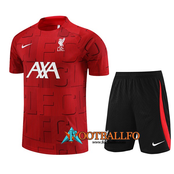 Camiseta Entrenamiento + Cortos FC Liverpool Rojo 2023/2023