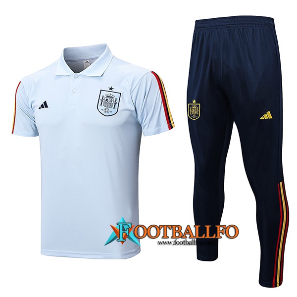 Camiseta Polo España Azul Claro 2023/2023