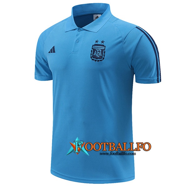 Camiseta Polo Argentina Azul Claro 2023/2023