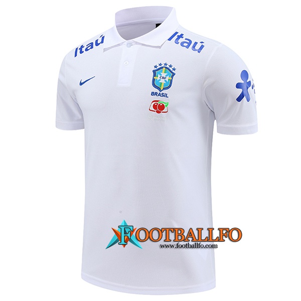 Camiseta Polo Brasil Blanco 2023/2023