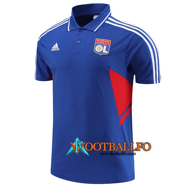 Camiseta Polo lyon Azul 2023/2023