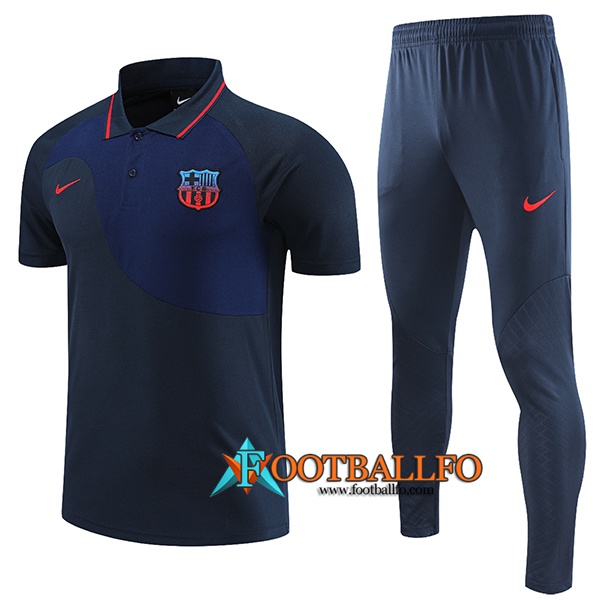Camiseta Polo FC Barcelona Azul marino 2023/2023