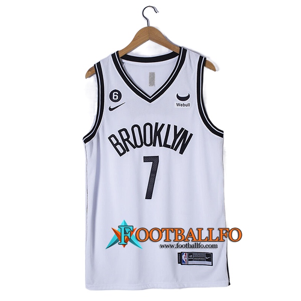 Camisetas Brooklyn Nets (DURANT #7) 2023/23 Blanco