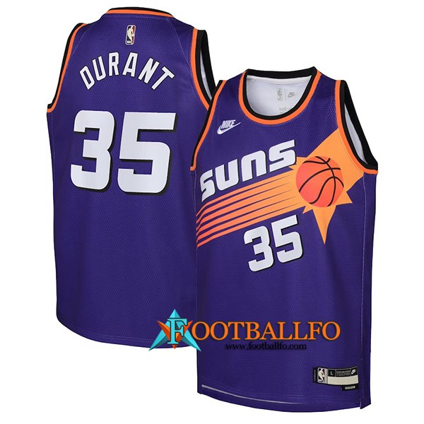 Camisetas Phoenix Suns (DURANT #35) 2023/23 Violeta Classic Edition