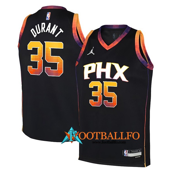 Camisetas Phoenix Suns (DURANT #35) 2023/23 Negro Statement Edition