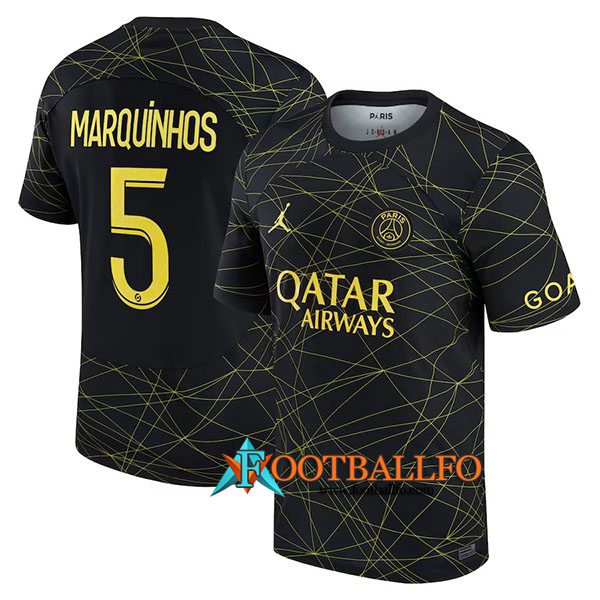 Camisetas De Futbol PSG (MARQUINHOS #5) 2023/2023 Fourth