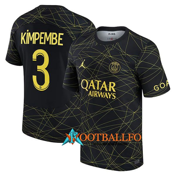 Camisetas De Futbol PSG (KIMPEMBE #3) 2023/2023 Fourth