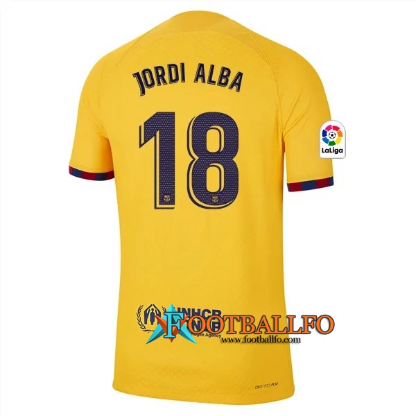 Camisetas De Futbol Barcelona (JORDI ALBA #18) 2023/2023 Fourth