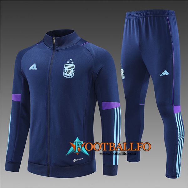 Chandal Equipos De Futbol - Chaqueta Argentina Ninos Azul marino 2023/2023