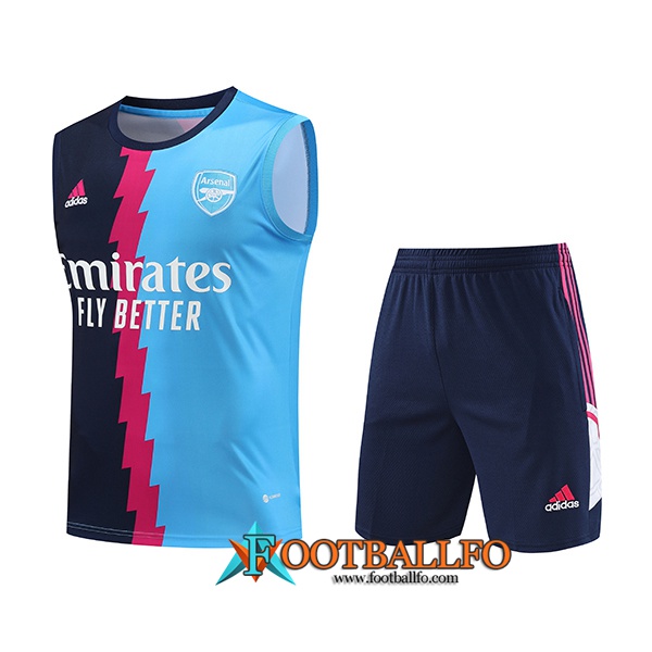 Camiseta Entrenamiento sin mangas + Cortos Arsenal Azul 2023/2024